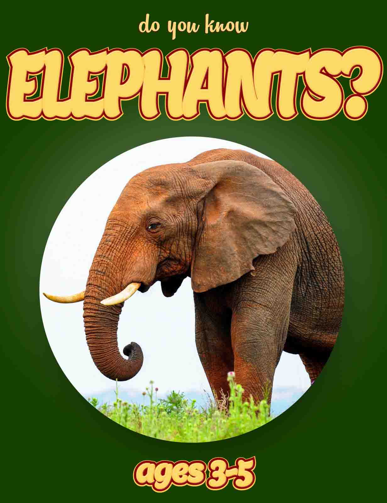 Elephant Facts For Kids Ages 3-5 “Do You Know Elephants?” Non Fiction